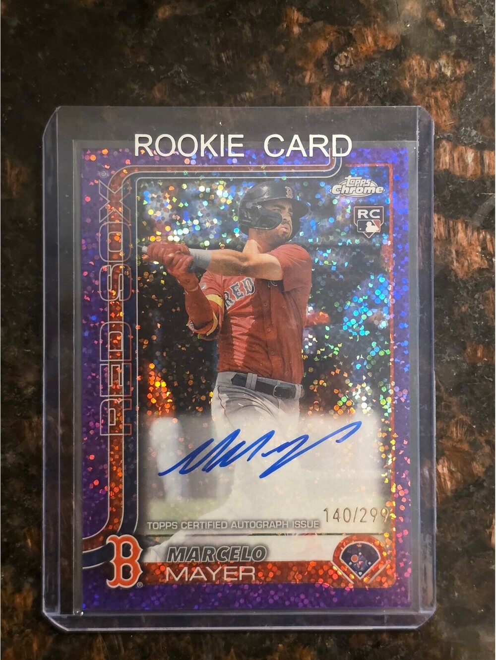 Marcelo Mayer topps chrome rookie auto card /299